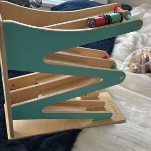 Love Green Wooden Toy Ramp
